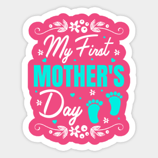 First Mother's Day Sticker